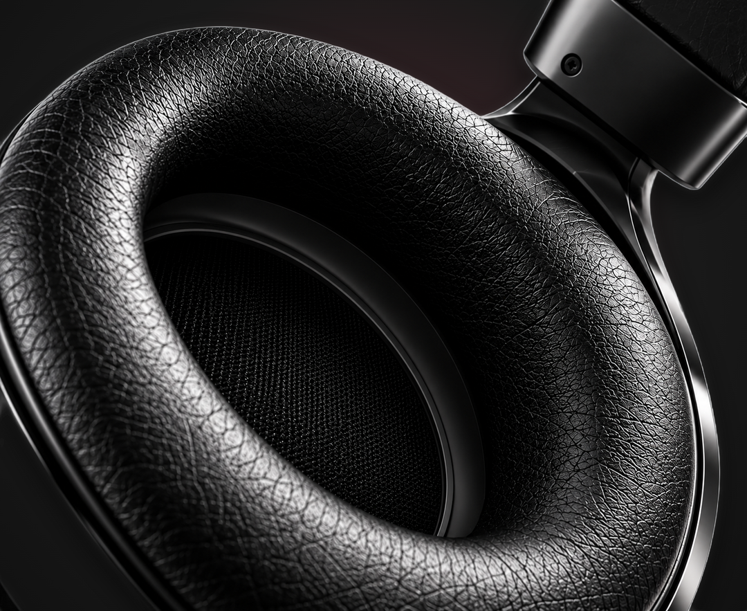 FOCUS S6 Gaming Headset Black - ear cushion detail